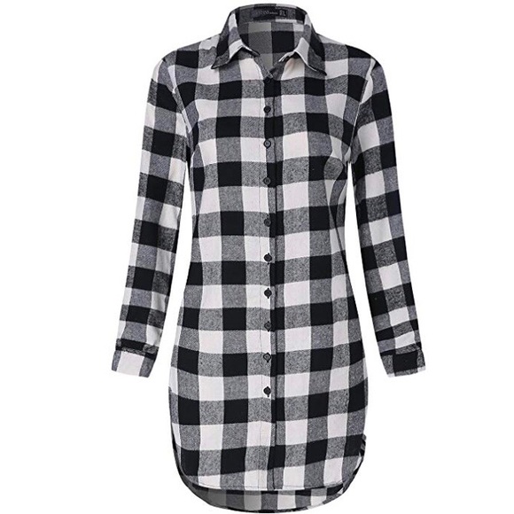 🌴5 for $25 🌴 NWT Buffalo Check Plaid Dress - Picture 2 of 8